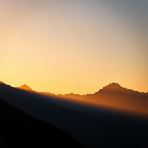 Create a high-resolution silhouette of a majestic mountain range at sunrise, shot with a Canon EOS 5D Mark IV, 50mm lens, aperture f/8, ISO 100, with a wide-angle view, in soft natural light to enhance the contours and textures of the mountains.