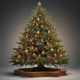 christmas tree no background