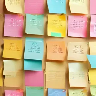 sticky note background