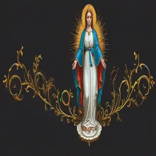 virgin mary clip art