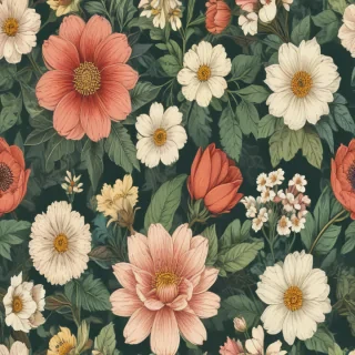 vintage flower illustration