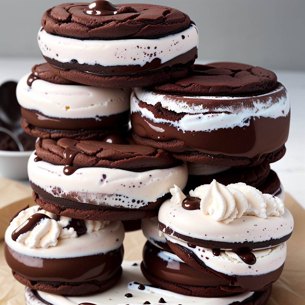 mississippi mud ice cream sandwich