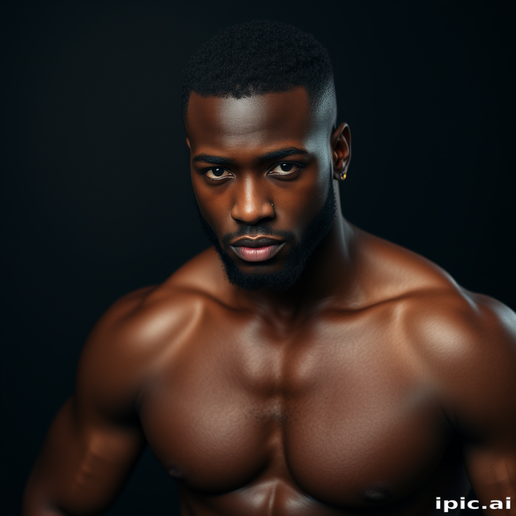 black male shirtless