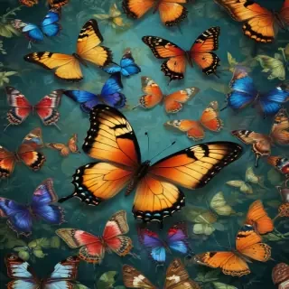 butterfly wall paper