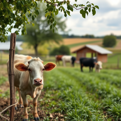 background of a farm