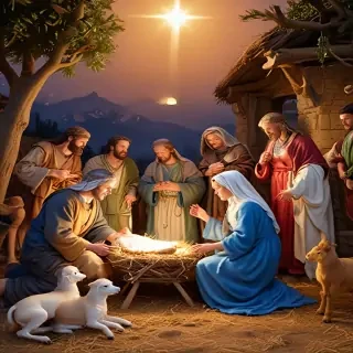 manger scene images free
