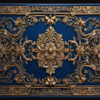 blue border design