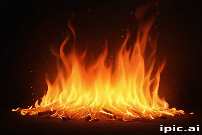 background with fire