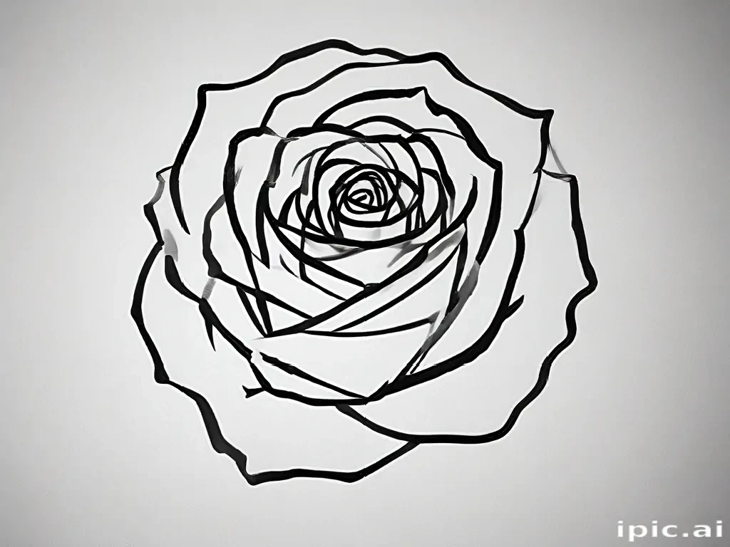 rose outline