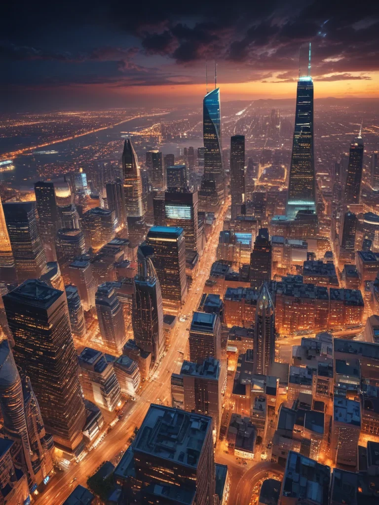 city lights background