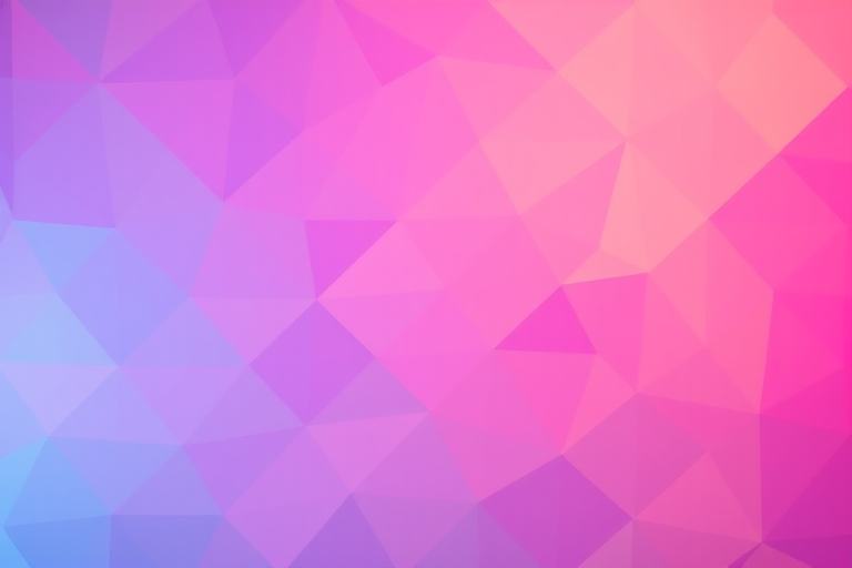 create a vibrant gradient background with triangular patterns, using a Canon EOS R5 with a 24-70mm f/2.8 lens, shot at f/8, ISO 100, 1/60s, top-down view, soft lighting, high resolution