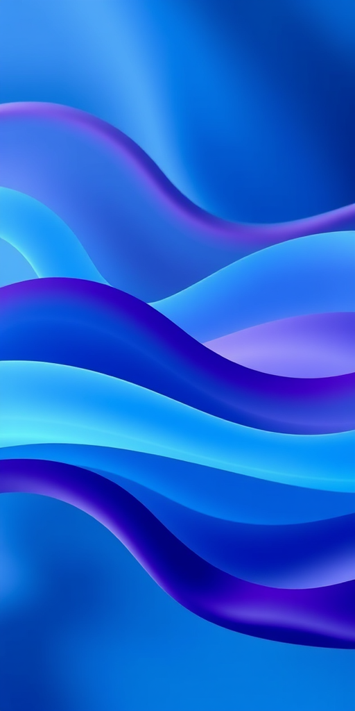 create an abstract image with flowing lines in shades of blue and purple, using a Canon EOS R5 camera with a 50mm lens, aperture set to f/2.8, ISO 100, in soft natural lighting for enhanced clarity and vibrancy.