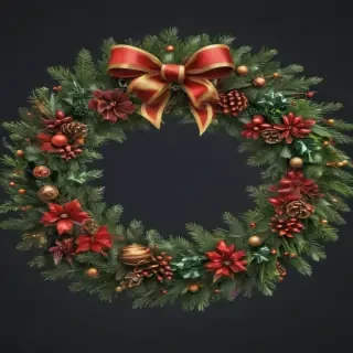christmas wreath clip art