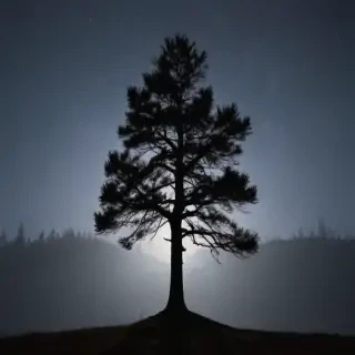 pine tree silhouette png