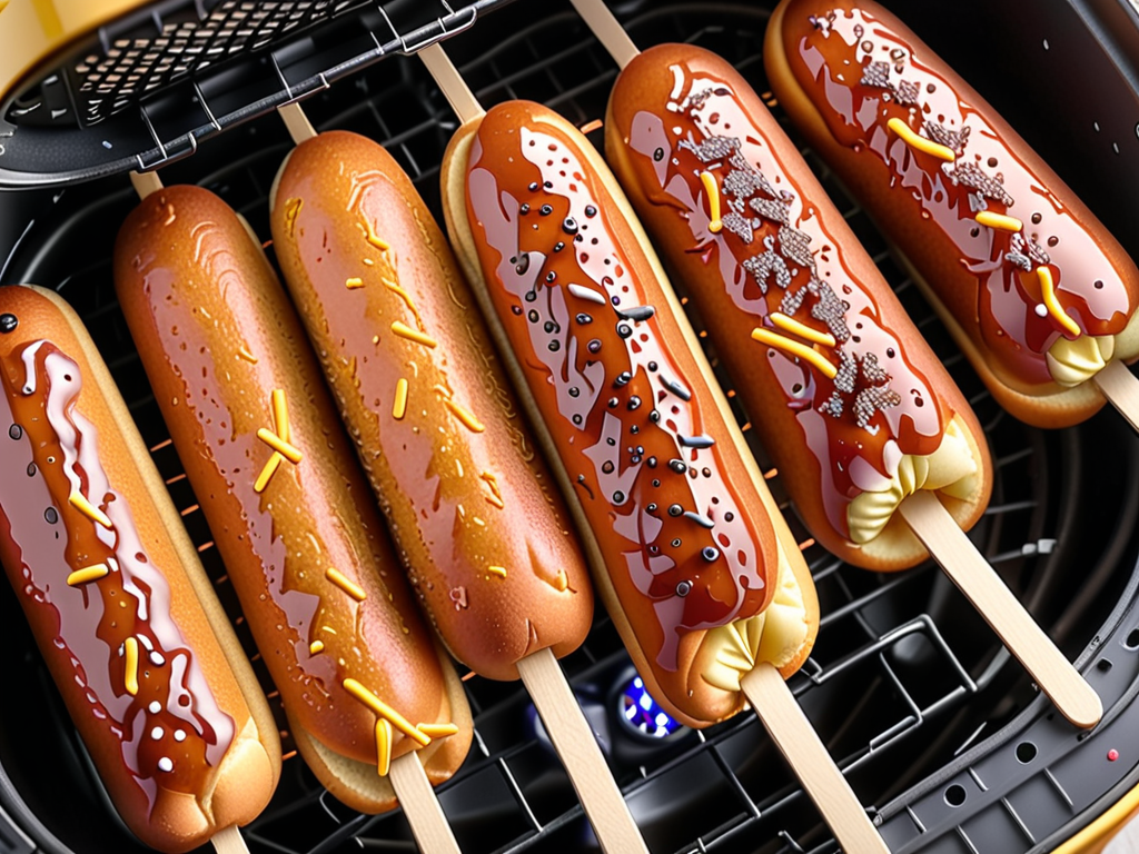 corn dog air fryer temperature