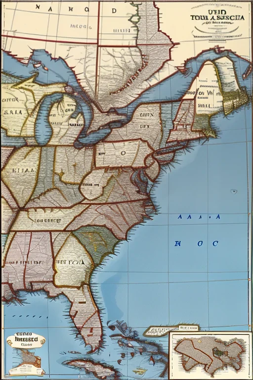 map of the united states of america