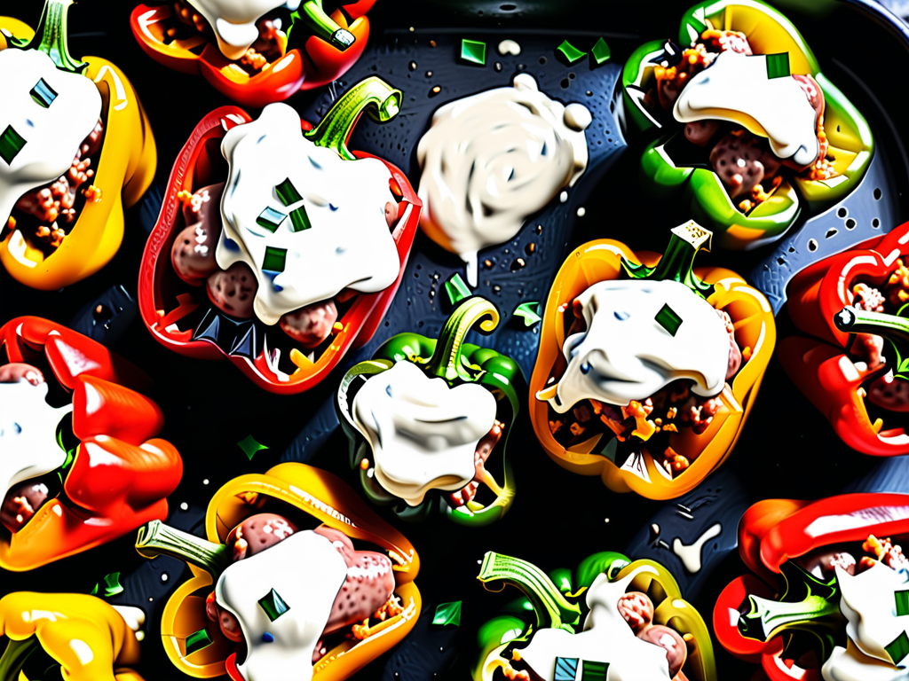 sausage cream cheese stuffed peppers