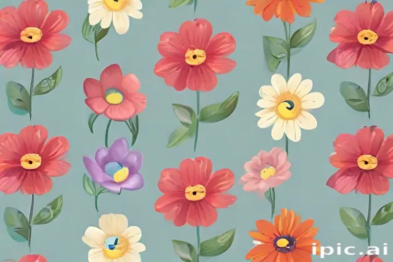 cartoon flowers png
