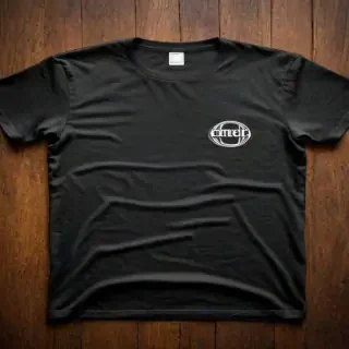 black t shirt mockup