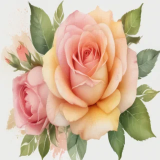 watercolor roses png