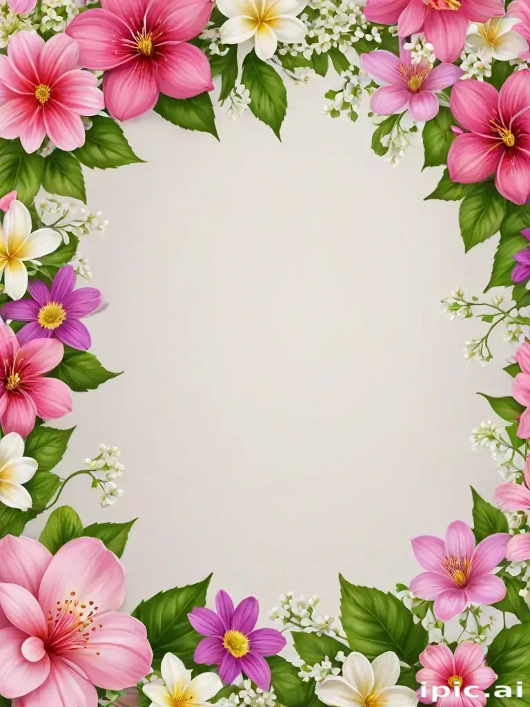 flowers border png