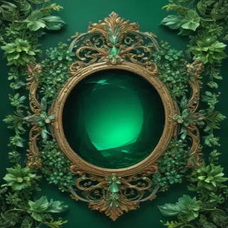 emerald green background