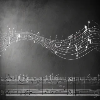 notes music background
