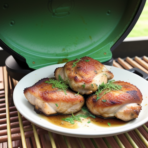 big green egg chicken thighs