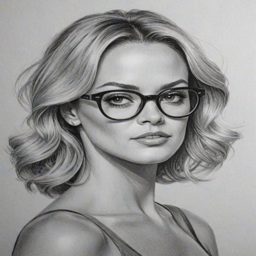 Superb Peta Murgatroyd, pencil sketch, portrait of Sublime woman 1963s in glasses, hair style beatnik, outline, clear lines, fine lines, 8k