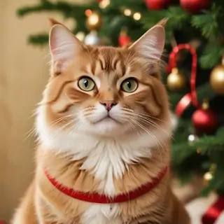 christmas cat background