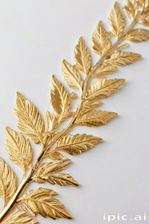 white background gold