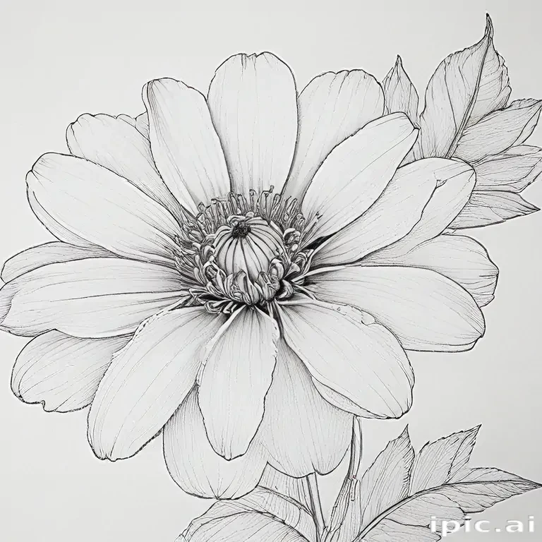 flower line art