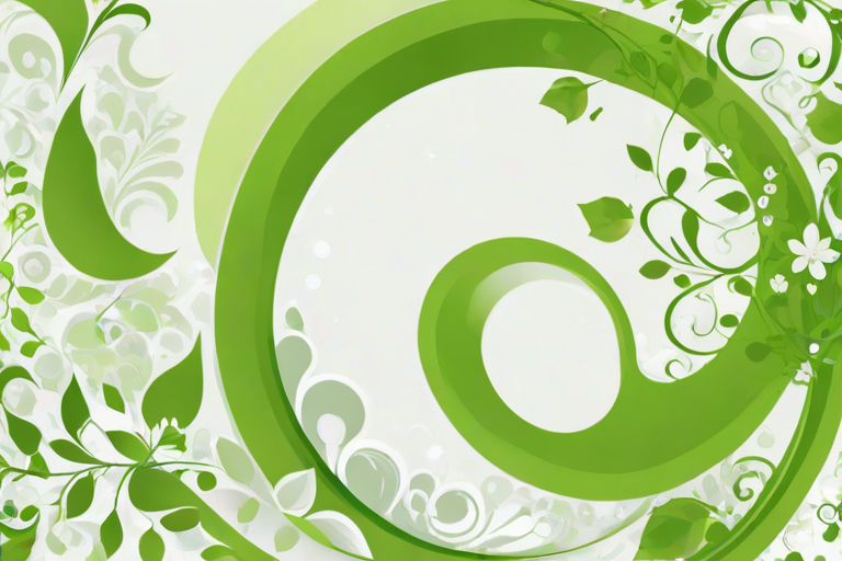 background white and green