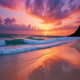 sunset wallpaper beach