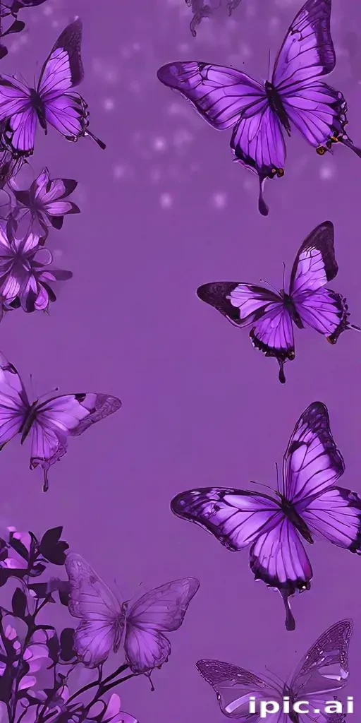 butterfly wallpaper purple