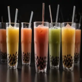 boba tea background