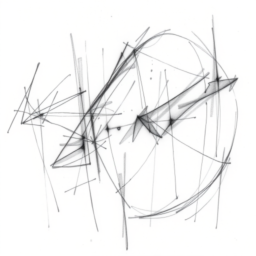 Sketch style tattoo named "Artistic Musings" resembling rough pencil drawings with loose expressive lines and subtle shading in monochromatic gray tones for an unfinished artistic look