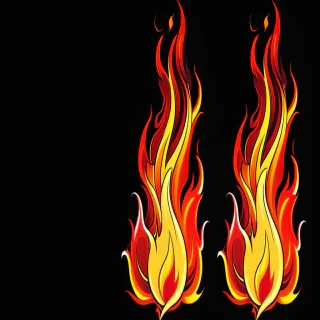background with fire