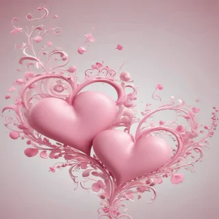 pink hearts png
