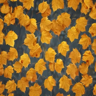 golden leaves background