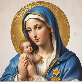 virgin mary clip art