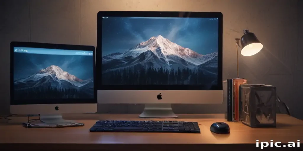 computer mockup