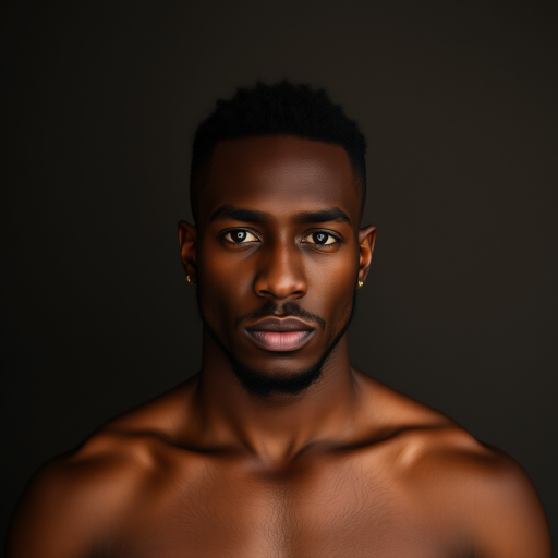 black male shirtless