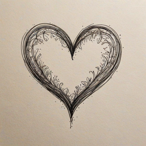 hand drawn heart