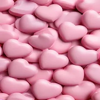 pink hearts aesthetic