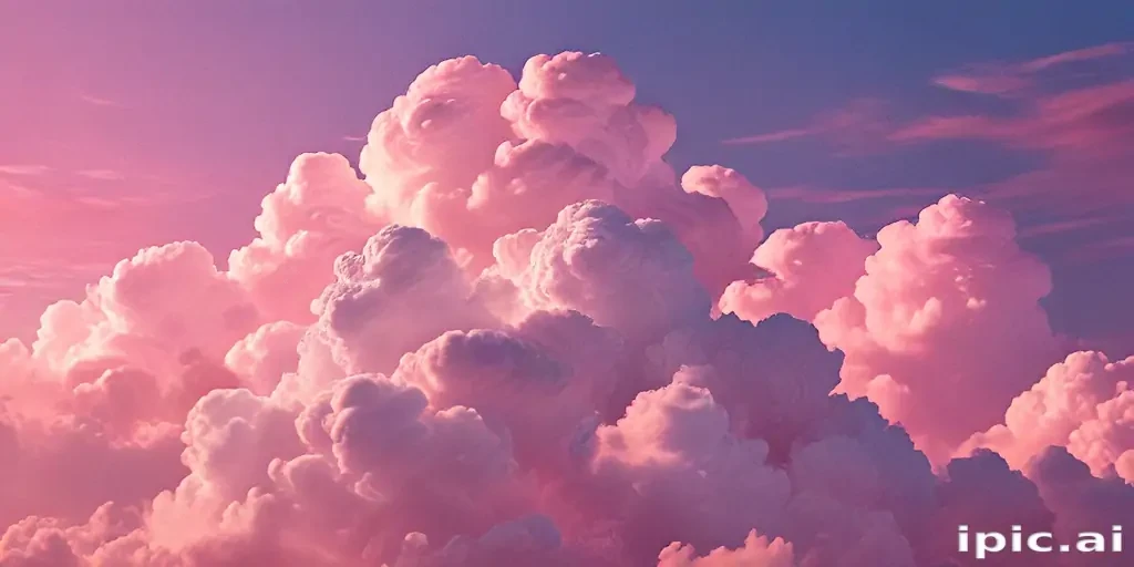 aesthetic pink clouds