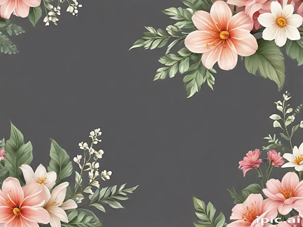 transparent flower border