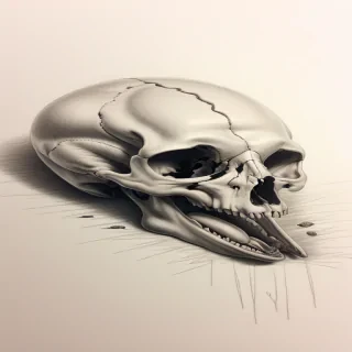 dead animal drawing