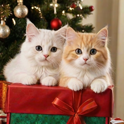 christmas images cats