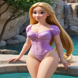 rapunzel in bikini